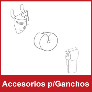 Accesorios para Ganchos::Los sistemas de exhibición más eficientes no dependen únicamente del gancho principal, sino también de los accesorios que permiten optimizar su funcionamiento...