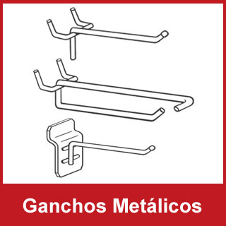 Ganchos Metálicos::La correcta exhibición de productos requiere accesorios capaces de soportar el uso constante, mantener una presentación impecable y facilitar la reposición de mercancía...